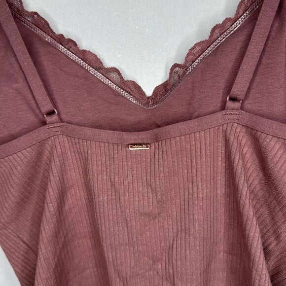 Victoria Secret Pink Lace/Ribbed Bodysuit. Size Medium. - Picture 4 of 8